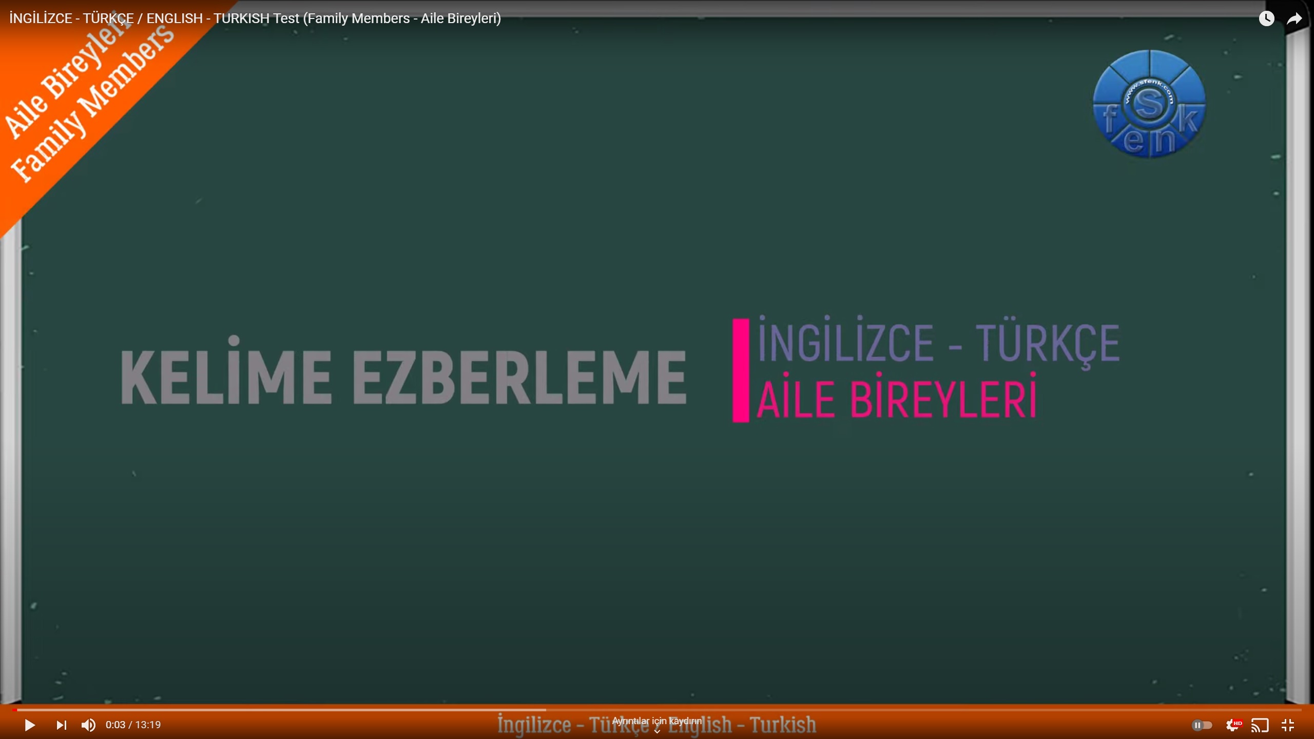 Family Members – Aile Bireyleri