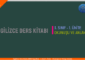 İNGİLİZCE 3. SINIF 1. ÜNİTE (MEB) Ders Kitabı İngilizce Kelimelerin Okunuşu ve Anlamları (Tamamı)