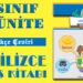 İNGİLİZCE 2. SINIF 1. ÜNİTE Ders Kitabı İngilizce Kelimelerin Okunuşu ve Anlamları (Tamamı)