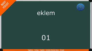 TÜRKÇE-İNGİLİZCE  / TURKISH-ENGLISH (Karışık) – Soru – Cevap (Vücudun Bölümleri – Parts Of The Body)