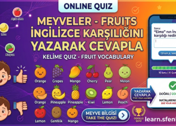 Meyveler – Fruits (Soru / Cevap)