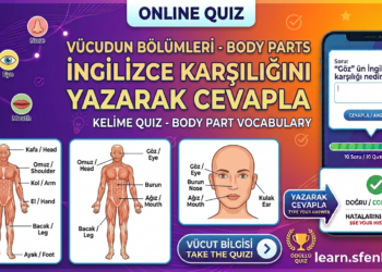 ÖDÜLLÜ BULMACA – 2 (İNGİLİZCE 2. SINIF 7. ÜNİTE Ders Kitabı Kelimeleri)
