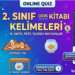 ÖDÜLLÜ BULMACA – 3 (İNGİLİZCE 2. SINIF 8. ÜNİTE Ders Kitabı Kelimeleri)