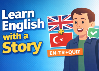 Learn English with a Story 🇬🇧🇹🇷 | The Lost Phone | English–Turkish + Quiz