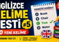 İngilizce Kelime Testi #5 | 50 Yeni Kelime | Kendini Test Et | English Vocabulary Quiz A1-A2