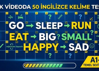 50 Soru ile İngilizce Kelime Bilgini Test Et! | Sıfatlar ve Fiiller – 7