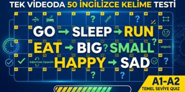 50 Soru ile İngilizce Kelime Bilgini Test Et! | Sıfatlar ve Fiiller – 7